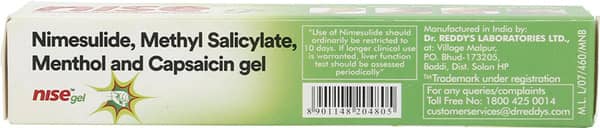 Nise Tube Of 30gm Gel