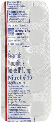 Nitrofix 10mg Strip Of 10 Tablets