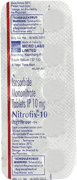 Nitrofix 10Mg Strip Of 10 Tablets