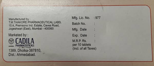 Nodon Am 2.5mg Strip Of 10 Tablets