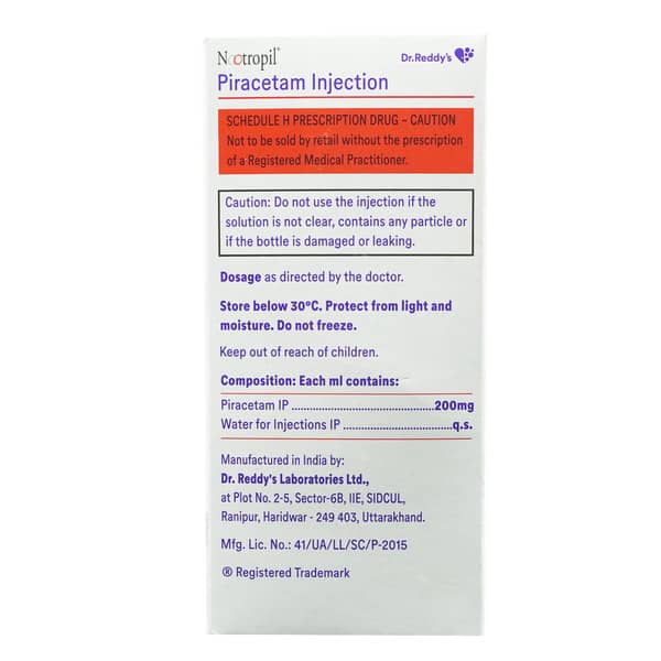Nootropil Vial Of 60Ml Injection