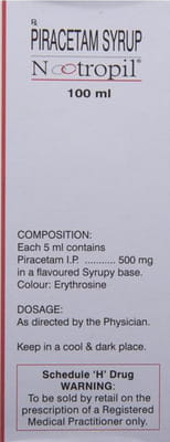 Nootropil Bottle Of 100ml Syrup