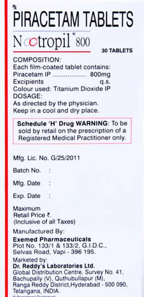 Nootropil 800 Tablet