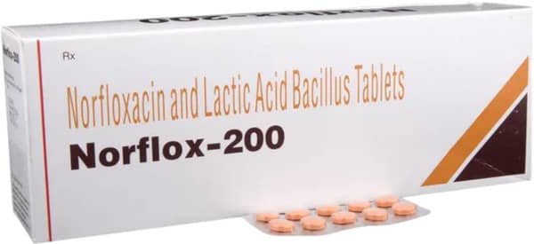 Norflox 200mg Strip Of 10 Tablets