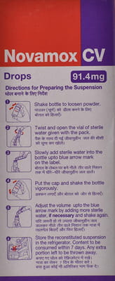 Novamox Cv Tangy Orange Flavour Bottle Of 10ml Oral Drops