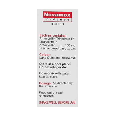 Novamox 100mg Rediuse Bottle Of 10ml Oral Drops