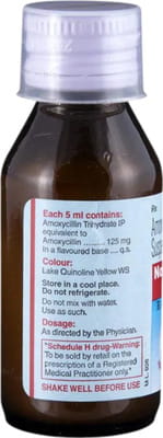 Novamox 125mg Rediuse Bottle Of 60ml Suspension