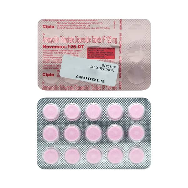 Novamox Dt 125mg Strip Of 15 Tablets