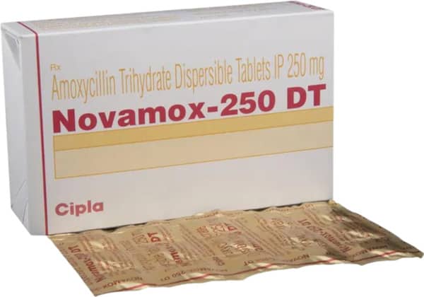 Novamox Dt 250mg Strip Of 15 Tablets