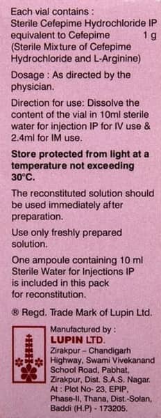 Novapime Dry Vial 1gm Powder For Injection