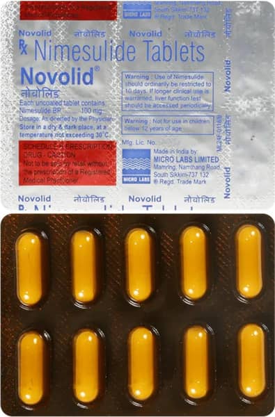 Novolid 100Mg Strip Of 10 Tablets