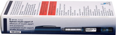 Novomix 30 Flexpen 100iu Pre Filled Pen Of 3ml Suspension For Injection