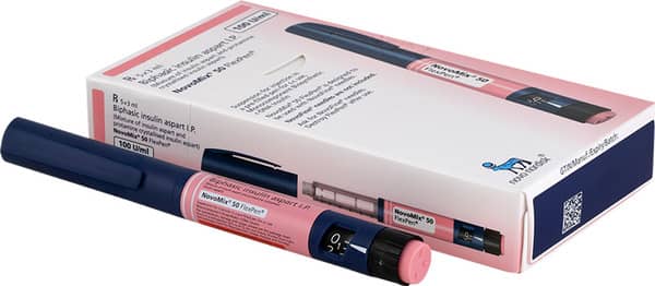 Novomix 50 Flexpen 100iu Pre Filled Pen Of 3ml Suspension For Injection