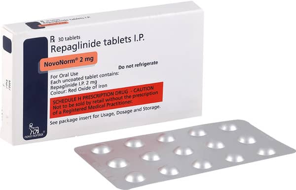 Novonorm 2mg Strip Of 30 Tablets