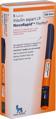 Novorapid Flexpen 100iu Pre Filled Pen Of 3ml Solution For Injection