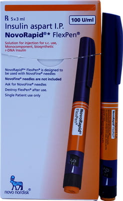 Novorapid Flexpen 100iu Pre Filled Pen Of 3ml Solution For Injection