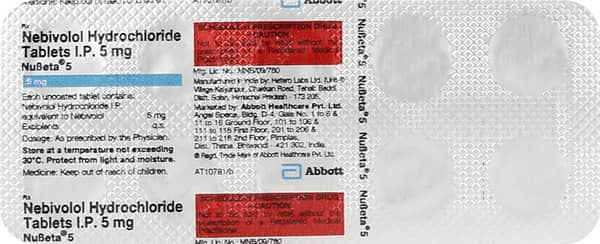 Nubeta 5mg Strip Of 10 Tablets