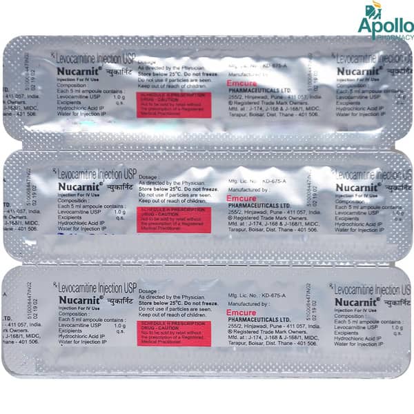 Nucarnit Ampoule Of 5ml Injection