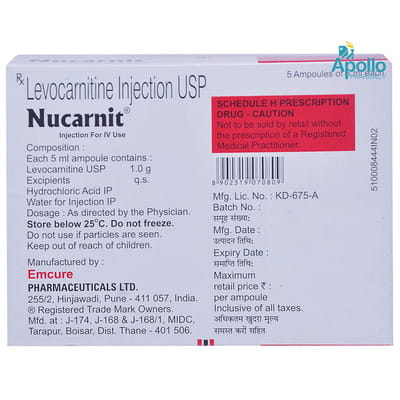 Nucarnit Ampoule Of 5ml Injection