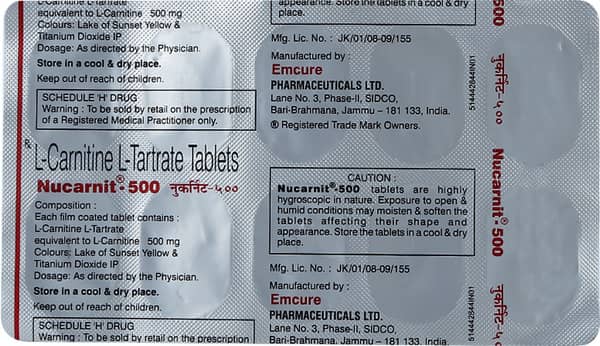 Nucarnit 500mg Strip Of 10 Tablets