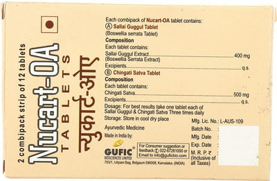 Nucart Oa Strip Of 12 Tablets