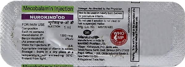 Nurokind Od Ampoule Of 1ml Injection