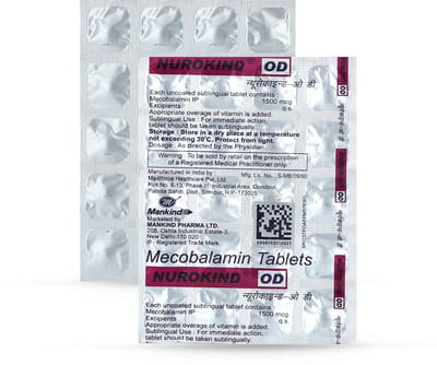Nurokind Od 1500mcg Strip Of 20 Tablets