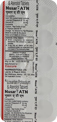 Nusar Atn Strip Of 10 Tablets
