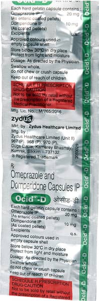 Ocid D Strip Of 10 Capsules