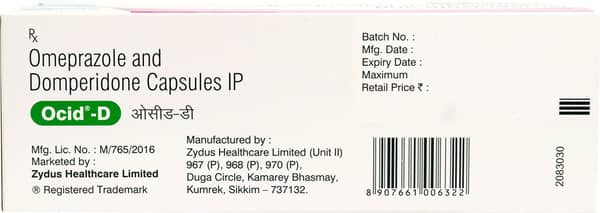 Ocid D Strip Of 10 Capsules