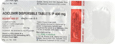Ocuvir Dt 400mg Strip Of 5 Tablets
