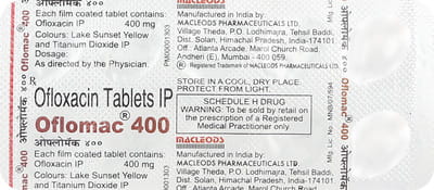 Oflomac 400mg Strip Of 10 Tablets
