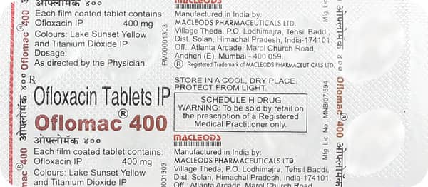 Oflomac 400mg Strip Of 10 Tablets