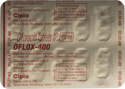 Oflox 400mg Strip Of 10 Tablets
