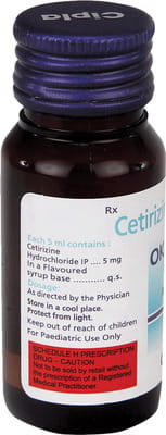 Okacet Bottle Of 30ml Syrup