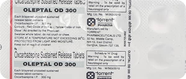 Oleptal Od 300mg Strip Of 10 Tablets