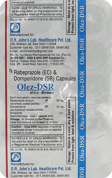 Olez Dsr Strip Of 10 Capsules