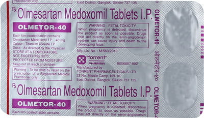 Olmetor 40mg Strip Of 10 Tablets