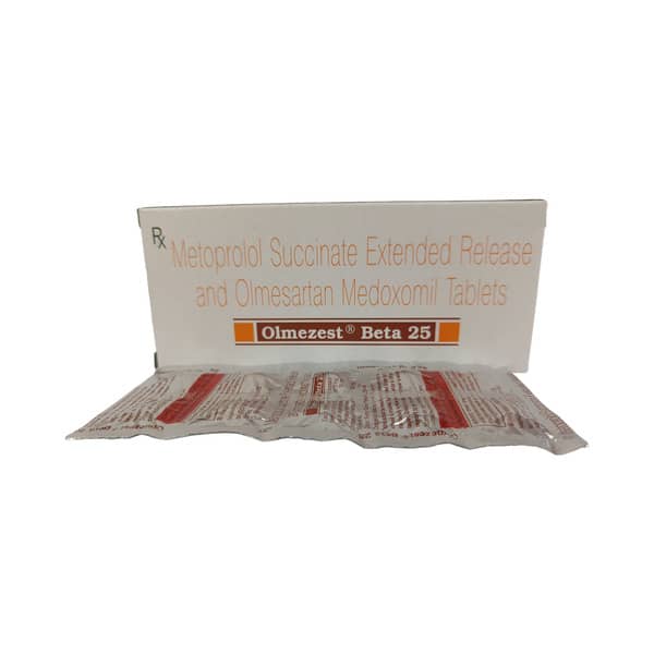 Olmezest Beta 25mg Strip Of 10 Tablets