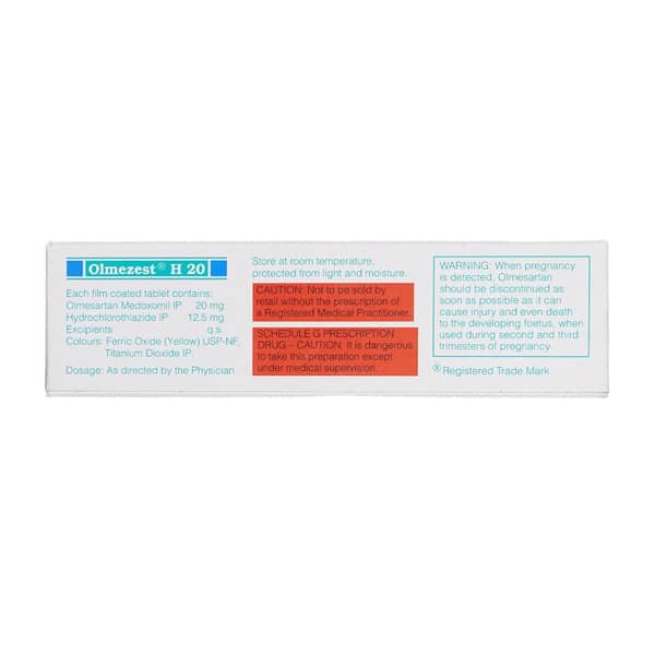 Olmezest H 20Mg Strip Of 10 Tablets