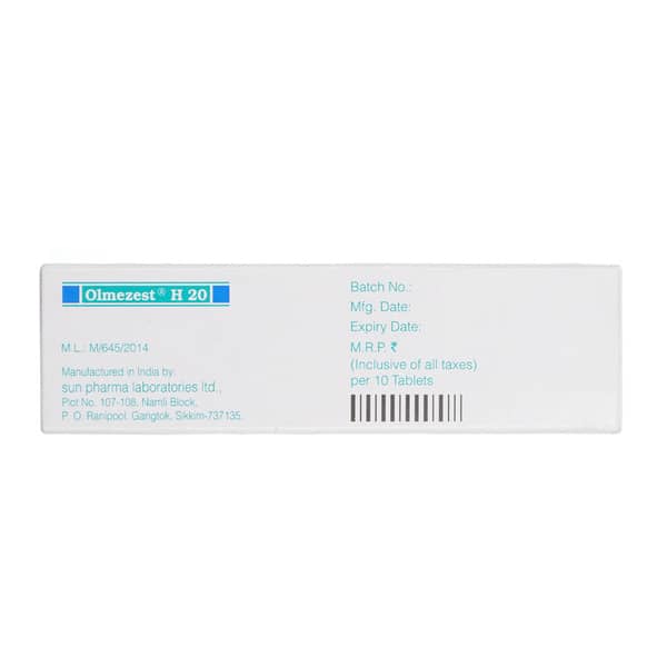 Olmezest H 20Mg Strip Of 10 Tablets
