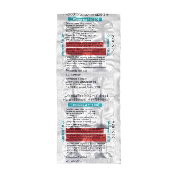 Olmezest H 20Mg Strip Of 10 Tablets