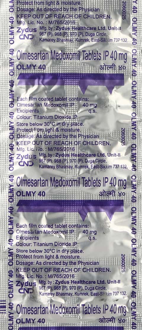 Olmy Olmy 40 MG Tablet (10): Uses, Side Effects, Price & Dosage | PharmEasy