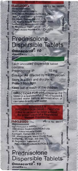 Omnacortil 10Mg Strip Of 10 Tablets