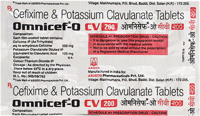 Omnicef O Cv 200mg Strip Of 10 Tablets
