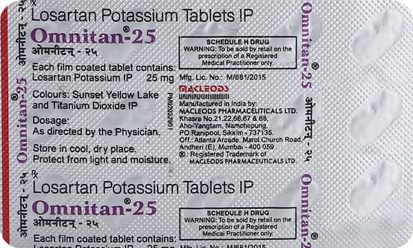 Omnitan 25Mg Strip Of 15 Tablets