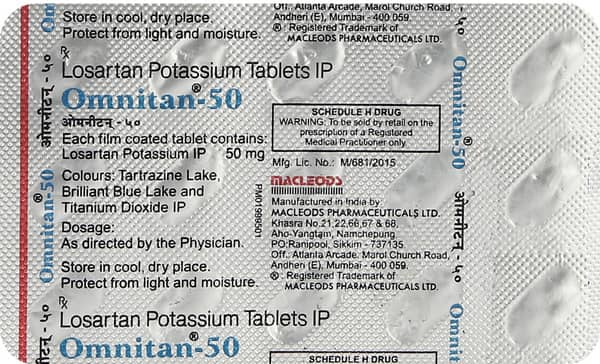 Omnitan 50mg Strip Of 15 Tablets