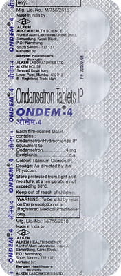 Ondem 4mg Strip Of 10 Tablets