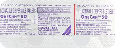 Onecan 50mg Strip Of 4 Tablets