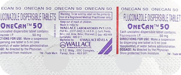 Onecan 50mg Strip Of 4 Tablets